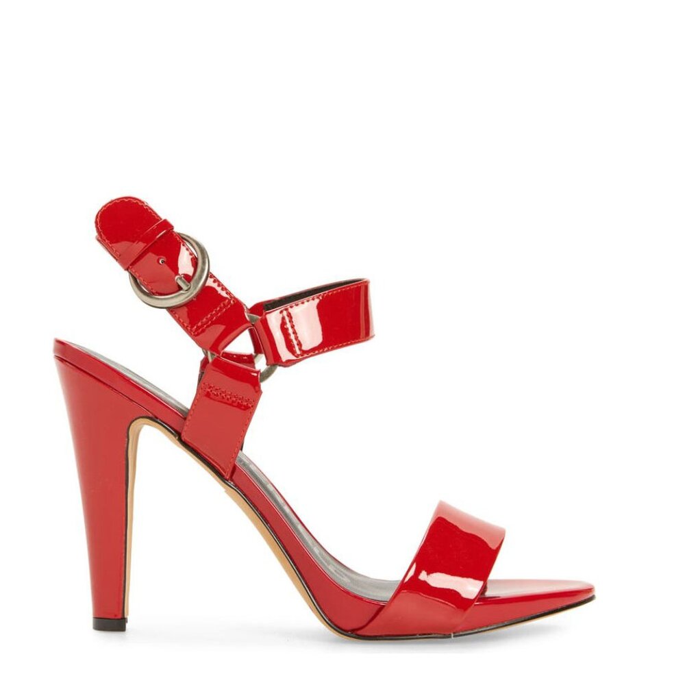 Bashwood Handmade Red Patent Leather Sandal for Women